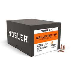 Nosler Ballistic Tip Varmint .22 40gr 1000/Box