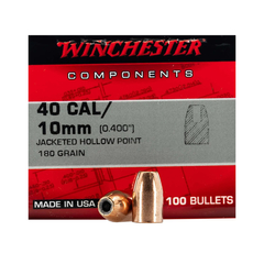 Winchester Jacketed Hollow Point 40 S&W 180gr 100/Box
