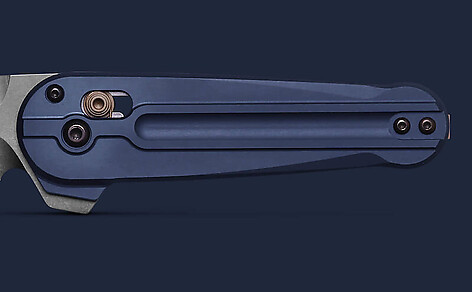 Benchmade 491 Lowden Crater Blue Aluminium Kniv - bild 7 av 8