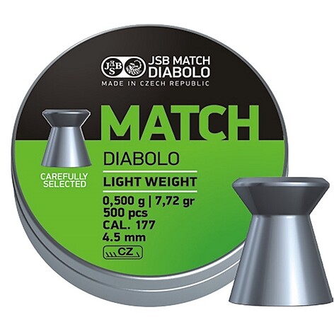 JSB Green Match Diabolo Pistol 4.49mm - 0.475g