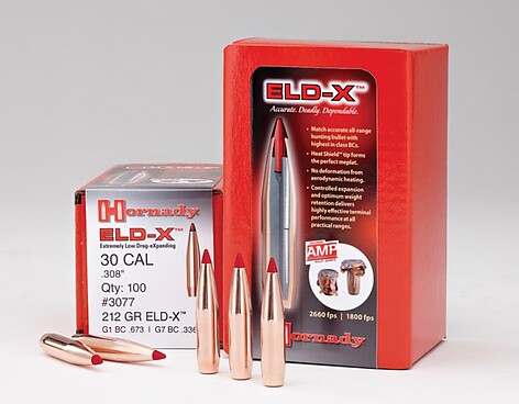Hornady ELD-X Bullets 30 Cal (.308) 178gr 100/Box - bild 3 av 3