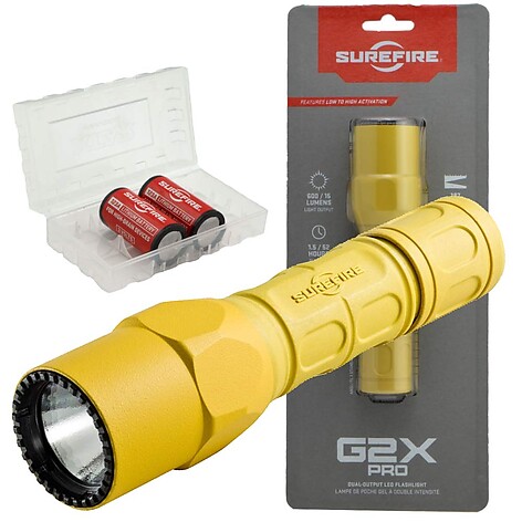 Surefire G2X PRO Dual Output Ficklampa Gul - bild 5 av 5