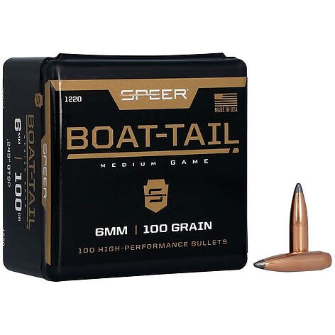 Speer Boat-Tail Rifle Bullet .243 Caliber 100gr 100/Box - bild 2 av 2