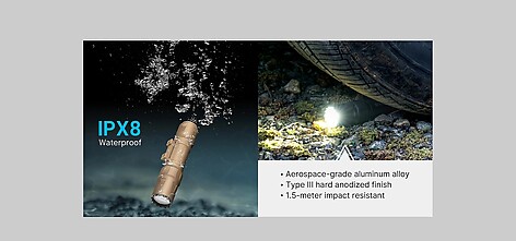Olight Odin S M-LOK 1500 Lumen Vapenlampa Svart - bild 5 av 6