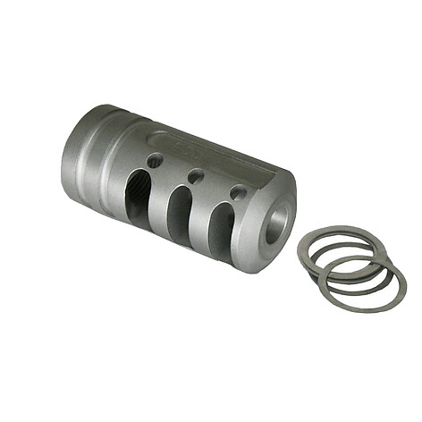Precision Reflex MSTN Straight QC Brake .308 5/8-24 Silver