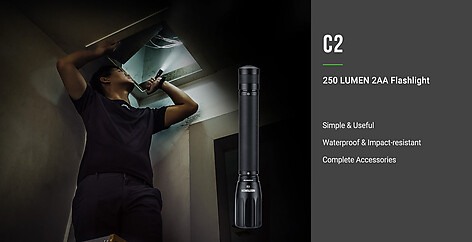 Nextorch C2 250lm Vit LED Ficklampa - bild 5 av 10