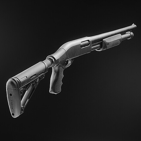 Hogue Remington 870 Vapengrepp Kolv Svart - bild 2 av 3