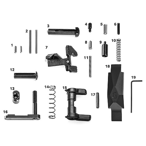 Geissele Ultra Duty Lower Parts Kit Svart
