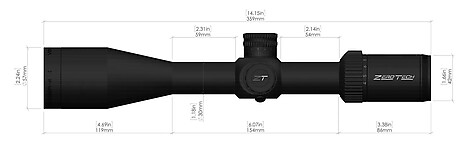 ZeroTech Vengeance 4-20x50 SF SFP R3 Kikarsikte - bild 3 av 7