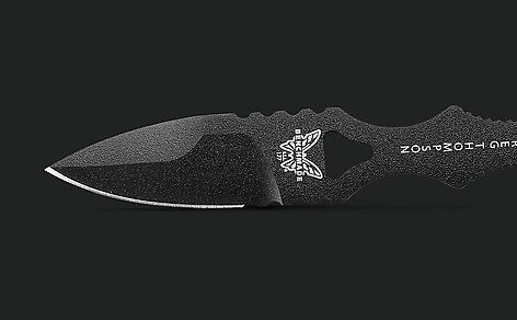 Benchmade 177BK Mini SOCP Spear-Point Svart Kniv - bild 4 av 6