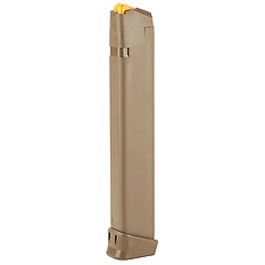 Glock G17/19/26/34/45 9mm Luger 33 Skott Magasin FDE