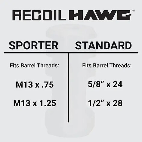 Browning Recoil Hawg .30 Muzzle Brake Tungsten - bild 3 av 3