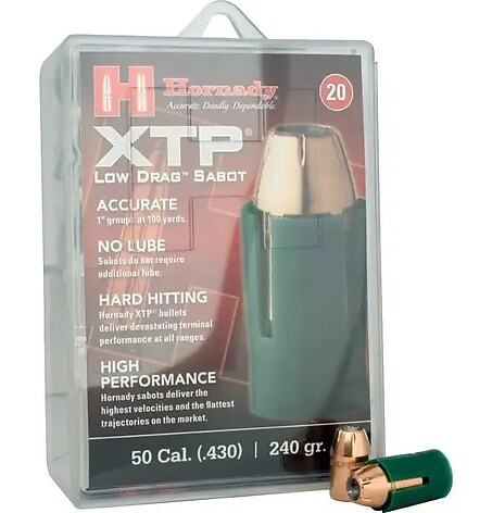 Hornady Muzzleloading .50 Sabot 44 Cal HP XTP 240gr 20/Box - bild 2 av 2