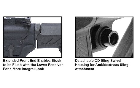 Leapers UTG Pro AR15 OPS Ready S2 Mil-Spec Stock Only - bild 4 av 7