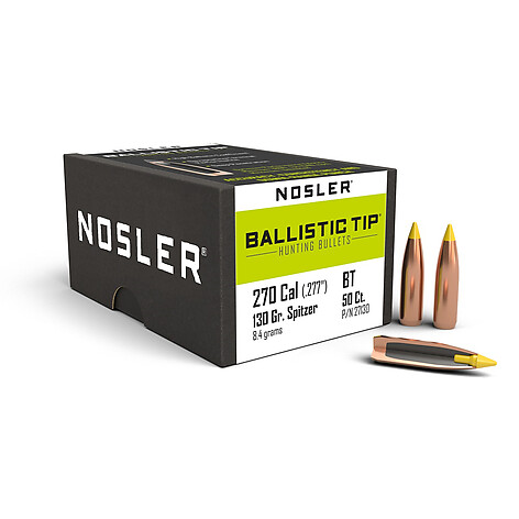 Nosler Ballistic Tip Hunting .270 130gr 50/Box