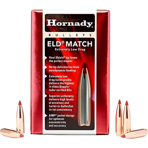 Hornady ELD Match Bullets 25 Cal (.257) 134gr 100/Box - bild 3 av 3