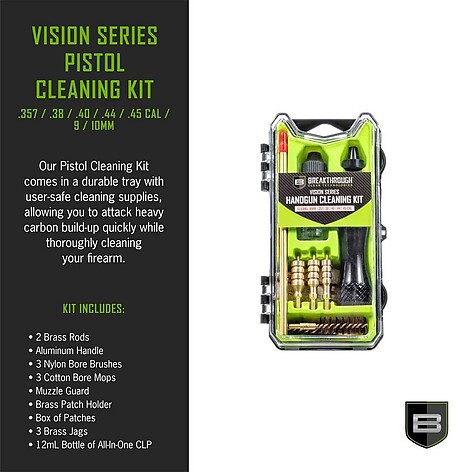 Breakthrough Clean Vision Pistol Cleaning Kit 357/.38/40/.44/.45 - bild 3 av 5
