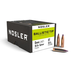 Nosler Ballistic Tip Hunting 6mm 95gr 50/Box