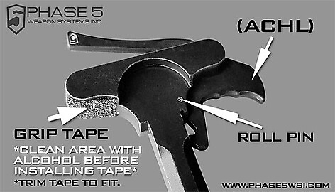 Phase 5 Ambi Charging Handle Latch Svart - bild 2 av 2