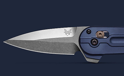 Benchmade 491 Lowden Crater Blue Aluminium Kniv - bild 5 av 8