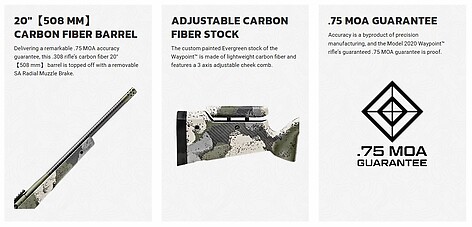 Springfield Model 2020 Waypoint .308 Win 20 tum Carbon Barrel - bild 3 av 4
