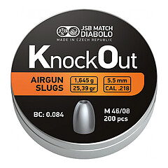 JSB KO Slugs 5.5mm - 1.645g 200st