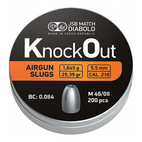 JSB KO Slugs 5.5mm - 1.645g 200st