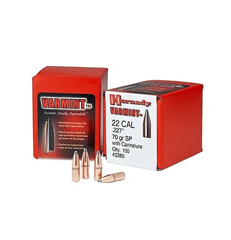 Hornady Traditional Varmint SP 22 Cal (.224) 60gr 100/Box - bild 2 av 3