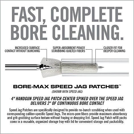 Real Avid Bore-Max Speed Jag Patches Refill 102mm Pistol .45/9mm - bild 5 av 6