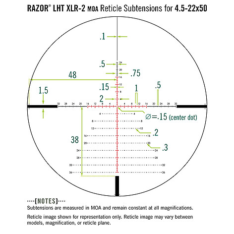 Vortex Razor HD LHT 4.5-22x50 SF Belyst FFP XLR-2 MOA Kikarsikte - bild 7 av 7