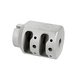 Midwest Alpha Tank Muzzle Brake 1/2x28 Silver