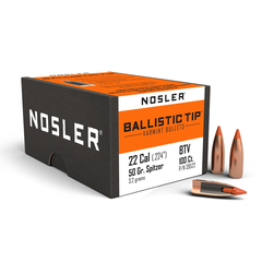 Nosler Ballistic Tip Varmint .22 50gr 100/Box