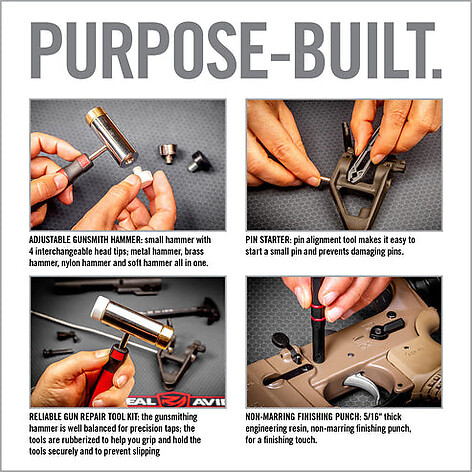 Real Avid Accu-Punch Hammer AR-15 Pin Punch Set - bild 7 av 8