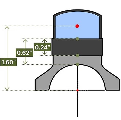 Reptilia ROF-90 Geissele Super Precision Aimpoint ACRO 34mm FDE - bild 2 av 3