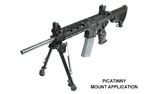Leapers UTG Tactical OP Bipod QD Lever Mount 203-315mm - bild 3 av 7