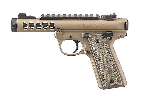 Ruger MKIV 22/45 Lite .22LR FDE Pistol - bild 2 av 2