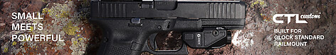 Viridian CTL Custom Glock 17,19,22,23 580 Lumens Vapenlampa - bild 7 av 8