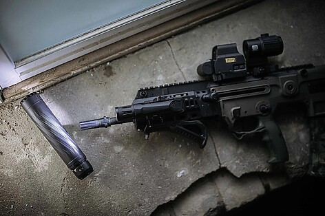 Breek Arms Scorch 3 Prong Flash Hider 9mm 5/8-24 - bild 5 av 5