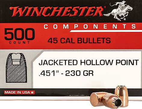 Winchester Jacketed Hollow Point 45 Cal 230gr 500/Box - bild 2 av 3