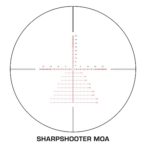 Swampfox Warhawk 5-25x56 SF Belyst FFP Sharpshooter MOA - bild 8 av 8