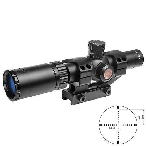 TRUGLO Tru-Brite 30 1-4x24 Duplex Mil-Dot Kikarsikte