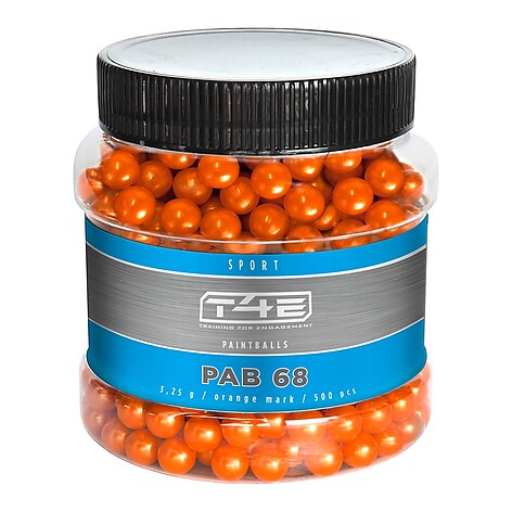 Umarex T4E Sport PAB 68 Paintballkulor 500 st Orange