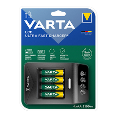 Varta LCD Ultra Fast Charg.+ Inkl 4st laddbara AA