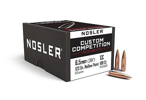 Nosler Custom Competition HPBT 6.5mm 123gr 100/Box - bild 2 av 2