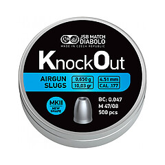 JSB KO Slugs MKII 4.51mm 0.650g 500st