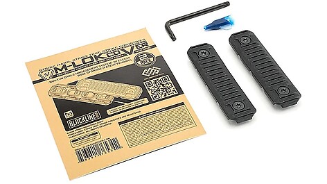 Strike Industries AR Rail Covers M-LOK 80mm Svart - bild 6 av 7
