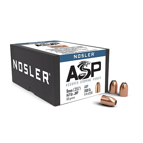 Nosler Assured Stopping Power 9mm 147gr JHP 250/Box