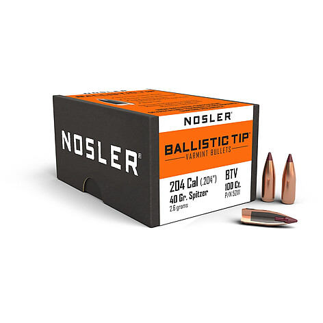 Nosler Ballistic Tip Varmint .20 40gr 100/Box