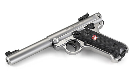 Ruger MKIV Target .22 LR Rostfri Pistol - bild 4 av 6