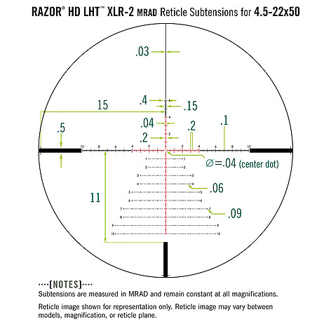 Vortex Razor HD LHT 4.5-22x50 SF Belyst FFP XLR-2 MRAD - bild 7 av 7